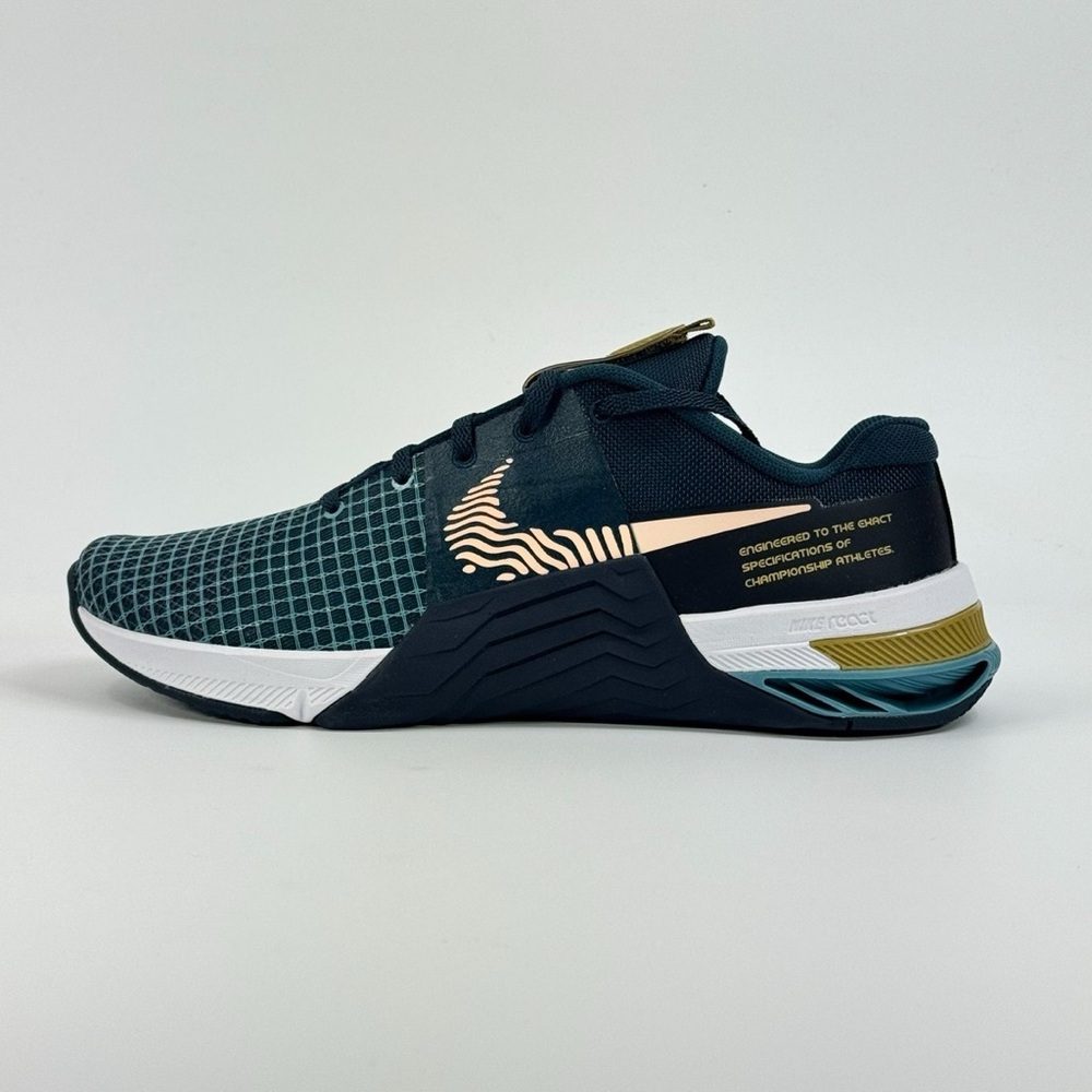🆕 Nike Metcon 8 Armory Navy Arctic Orange Training Shoes Men’s 9 Women’s 10.5 - Picture 4 of 7